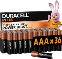 Duracell Plus AAA batterijen 36 stuks