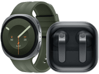 Samsung Galaxy Watch 9 5G Zilver/Groen 44mm + Samsung Galaxy Buds4 Zwart