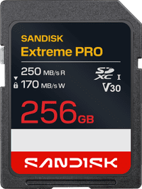 SANDISK Extreme PRO SDXC 256GB 250MB/s