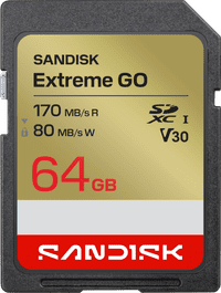 SANDISK Extreme GO SDXC 64GB 80MB/s