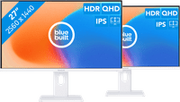 BlueBuilt 27 inch Quad HD Monitor Duo pack