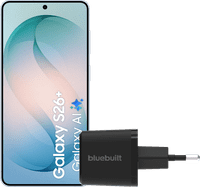 Samsung Galaxy S26 Plus 256GB Light Blue 5G + BlueBuilt Charger 45W Black