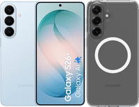 Samsung Galaxy S26 Plus 512GB Lichtblauw 5G + BlueBuilt Back Cover met Magneet Transparant