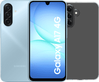 Samsung Galaxy A17 128GB Blauw 4G + BlueBuilt Back Cover Transparant