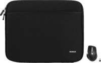 BlueBuilt Laptophoes breedte 41 cm 17 inch M Zwart + Maximus Muis