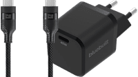 BlueBuilt Power Delivery Oplader 45W + Usb C Kabel 1,5m Nylon Zwart