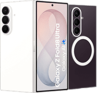 Samsung Galaxy Z Fold 8 Ultra 256GB Wit 5G + Carbon Back Cover met Magneet Zwart