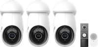 TP- Link Tapo C560WS 3-Pack + D235 Smart Battery & Wired Doorbell