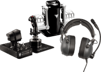 Jet Simulator Pack - Thrustmaster Hotas Warthog A-10C Aircraft Controller Replica PC