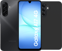 Samsung Galaxy A17 128GB Zwart 4G + BlueBuilt Back Cover Zwart