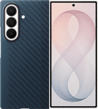 Samsung Galaxy Z Fold 8 Ultra Carbon Back Cover met Magneet Blauw