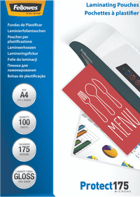 Fellowes Laminator covers Protect 175 mic A4 (100 pieces)