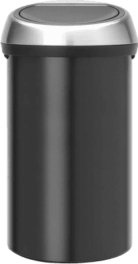 Brabantia Touch Bin 60L Matt Black Fingerprint-Proof