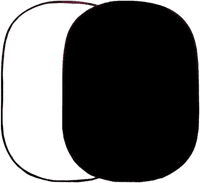 Falcon Eyes Background Board R-1482PU White / Black 148x200 cm