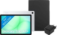 Samsung Galaxy Tab A11 Plus 11 inch 128GB Wifi Zilver + Basis accessoirepakket