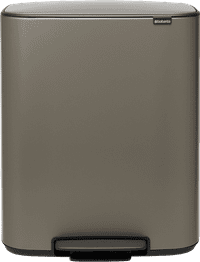 Brabantia Bo Pedal Bin 60L Platinum