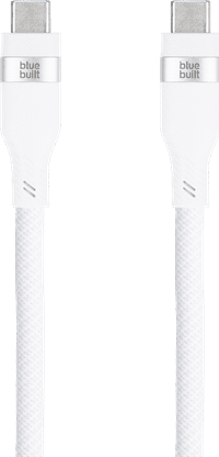 BlueBuilt Usb C Videokabel 240W 2m Nylon Wit