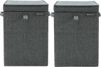 Brabantia Laundry Boxes Pepper Black Duo Pack