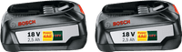 Bosch 18V 2,5 Ah Accu 2-pack