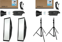 Nanlite FS300B LED Bi-Color Dual Kit (met lightstand en softbox)