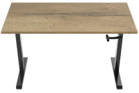 Euroseats Handslinger Zit Sta Bureau 160 x 80 Zwart/Eiken