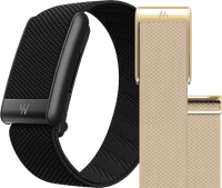 WHOOP 5.0 Peak Zwart Abonnement 1 Jaar + WHOOP 5.0 SuperKnit Luxe Band Beige