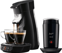 Philips Senseo Viva Café HD6563/60 Black + Milk Frother