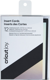 Cricut Joy Insert Cards 12-pack Black/Holographic