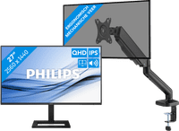 Philips 27E1N1600AE/00 + BlueBuilt Monitorarm Gasveer voor 1 Monitor