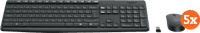 Logitech MK235 Draadloze Toetsenbord en Muis QWERTY 5-Pack