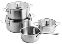 KitchenAid rvs Pannenset 4-delig