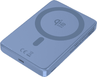 BlueBuilt Draadloze Powerbank met Qi2.2 en MagSafe 10.000 mAh met Snelladen 25 Watt Blauw