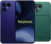 Fairphone 6+ 256GB Blauw 5G + Fairphone Back Cover Groen