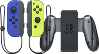 Nintendo Switch Set Joy-Con Bleu/Jaune Néon + Nintendo Switch Support de Recharge Joy-Con