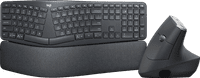 Logitech K860 + Logitech MX Vertical Ergo Mouse