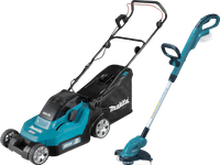 Makita DLM382Z + Makita DUR181Z (zonder accu)