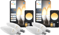 Philips Hue Kaarslamp White Ambiance E14 4-Pack