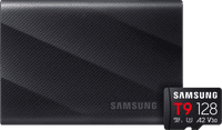 Samsung T9 Portable SSD 2TB Zwart + Samsung MicroSDXC T9 128GB 200MB/s