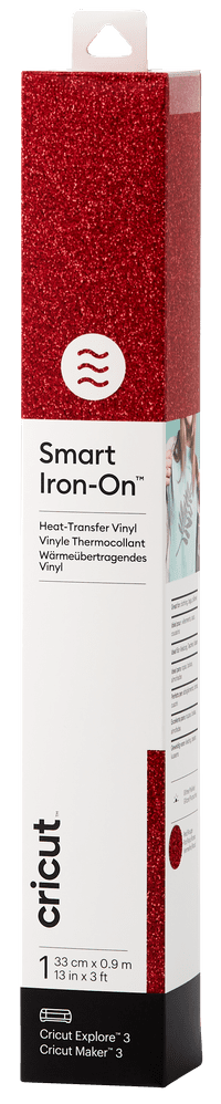 Cricut Smart Iron-on 33x91 Glitter Rood
