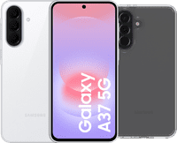 Samsung Galaxy A37 256GB Wit 5G + BlueBuilt Back Cover Transparant