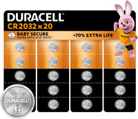 Duracell Specialty CR2032 lithium knoopcelbatterijen 3V 20 stuks