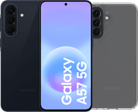 Samsung Galaxy A57 128GB Donkerblauw 5G + BlueBuilt Back Cover Transparant
