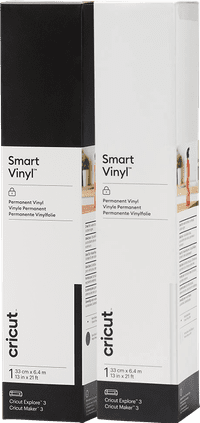 Cricut Smart Vinyl Permanent 33x640 Black and White Duo Pack