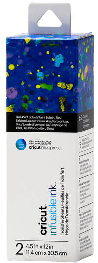 Cricut Infusible Ink Transfervellen 2-pack (Verfspattenblauw)