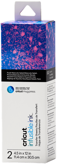 Cricut Infusible Ink Transfer Sheets 2-Pack (Purple Watercolor Splash)