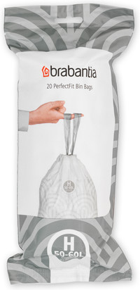Brabantia Trash Bags Code H - 50-60L (120 units)