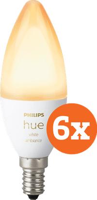 Philips Hue Candle Light White Ambiance E14 6-pack