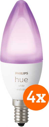 Philips Hue White and Color E14 4-Pack