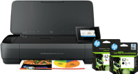 HP OfficeJet 250 Mobile Printer + 1 Set Extra XL Cartridges