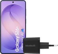 Samsung Galaxy S26 Plus 256GB Dark Blue 5G + BlueBuilt Charger 45W Black